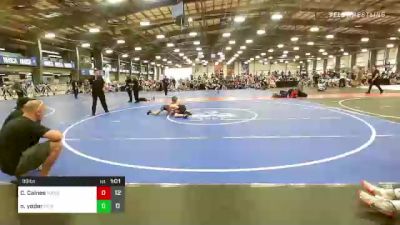 90 lbs Round Of 16 - CJ Caines, Mat Assassins vs Nathan Yoder, PA Alliance Blue