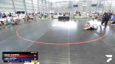 160 lbs 4th Wrestleback (16 Team) - Brady Stammer, Wisconsin Blue vs Luke Hayden, Missouri Red