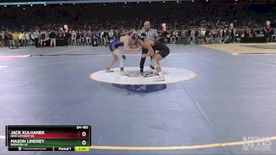 D4-165 lbs Quarterfinal - Mason Lindsey, Bronson HS vs Jack Kulhanek, New Lothrop HS