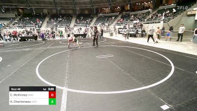 83 lbs Semifinal - Chanlee McKinney, Woodland Wrestling Club vs Khloe Charboneau, Catoosa Youth Wrestling