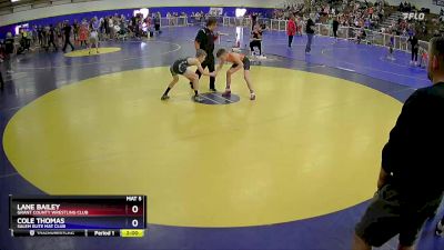 92 lbs Cons. Round 3 - Lane Bailey, Grant County Wrestling Club vs Cole Thomas, Salem Elite Mat Club