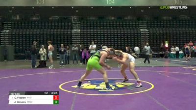 197 lbs Consi of 4 - Cody Vigoren, Wyoming vs John Hensley, Providence