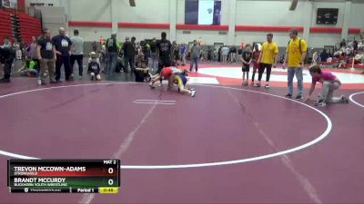 85 lbs Cons. Semi - Trevon McCown-Adams, Stronghold vs Brandt McCurdy, Buckhorn Youth Wrestling