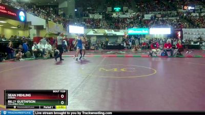 A - 145 lbs Quarterfinal - Billy Gustafson, Columbia Falls vs Sean Mehling, Hardin