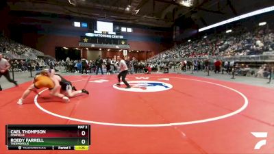 2A-160 lbs 1st Place Match - Cael Thompson, Cokeville vs Roedy Farrell, Thermopolis