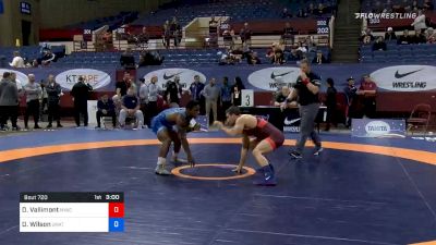 74 kg Consolation - Dan Vallimont, New York Athletic Club vs Deondre Wilson, Unattached