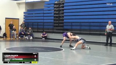 165 lbs Quarterfinal - Garryt Ostrander, Dubuque vs Logan Pausch, Cornell College