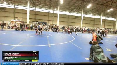 85 lbs Quarterfinal - Dallas Valero, East Minico Middle School vs Nathan Hewett, Team Sublime