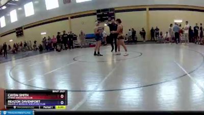 160 lbs Cons. Round 3 - Caydn Smith, Hybrid Wrestling Club vs Reazon Davenport, Daleville Broncos Wrestling Club