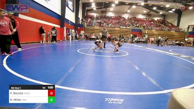 58 lbs Rr Rnd 1 - Parker Bayliss, Wagoner Takedown Club vs Riley Miller, HURRICANE WRESTLING ACADEMY