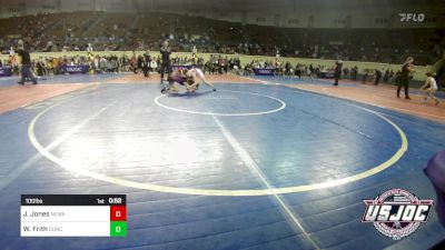 100 lbs Consi Of 16 #2 - Jayden Jones, Nebraska Wrestling Academy vs Weslee Frith, Duncan Demon Wrestling