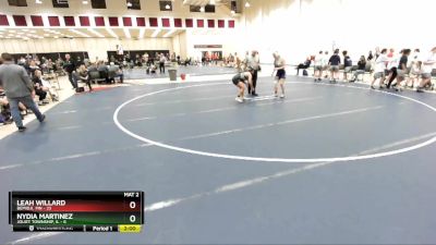 165 lbs Semis & 1st Wrestleback (8 Team) - Leah Willard, Bemidji, MN vs Nydia Martinez, Joliet Township, IL