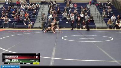 174 lbs Semifinal - Ethan Miller, North Idaho College vs Josiah Green, Umpqua Community College