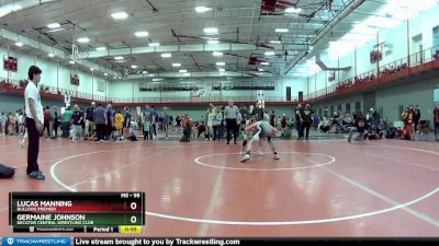 95 lbs 7th Place Match - Lucas Manning, Bulldog Premier vs Germaine Johnson, Decatur Central Wrestling Club