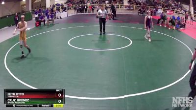 106 lbs Semifinal - Cruz Jimenez, Battle Mountain vs Seth Otto, Yerington