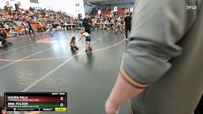 40-43 lbs 5th Place Match - Xavien Palu, Thermopolis Wrestling Club vs Erik Polson, Thermopolis Wrestling Club