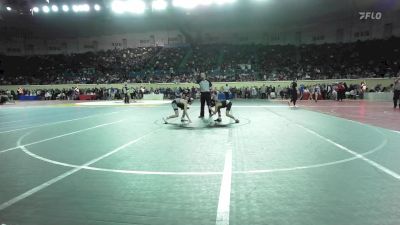 80 lbs Consi Of 32 #1 - Russel Sanchez, Midwest City Middle School Bombers vs Owen Price, Westmoore