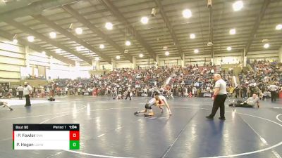 95 lbs 1st Place Match - Perry Fowler, Sanderson Wrestling Academy vs Peyton Hogan, Uintah Jr High Wrestling