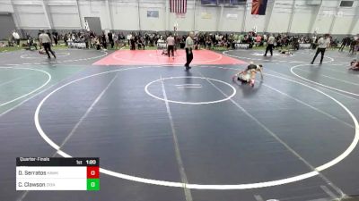 66 lbs Quarterfinal - Domanic Serratos, Hawkeye WC vs Channing Clawson, Zion Thunder WC