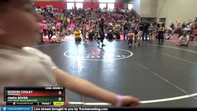 65 lbs Cons. Round 3 - Owen Boyer, Fort Payne Youth Wrestling vs Dosson Cooley, Stronghold