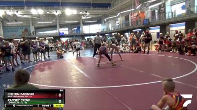 90 lbs Semis & 3rd Wb (16 Team) - Ramsey Crow, Team Palmetto vs Colton Zabinski, Backyard Brawlers