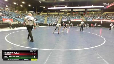 149 lbs Cons. Round 3 - 11 Bryant Avila, Vanguard vs Dallas Koelzer, Baker