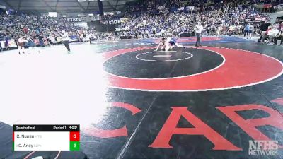 4A 285 lbs Quarterfinal - Connor Aney, Glacier Peak vs Chase Nunan, Mt. Si