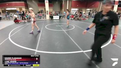 132 lbs Quarterfinal - Xavier Flanagan, Spartan Mat Club vs Luke Adams, Corespeed Wrestling - Hutto-Round Rock