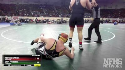 4A-285 lbs Quarterfinal - Dom Frizzell, Tecumseh vs Roman Garcia, Wagoner