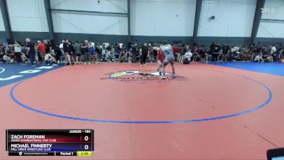 190 lbs Champ. Round 1 - Zach Foreman, Askeo International Mat Club vs Michael Finnerty, Mill Creek Wrestling Club