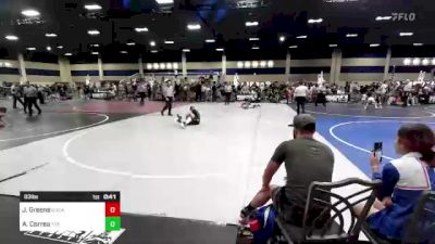 83 lbs 3rd Place - Jj Greene, SoCal Hammers vs Aydann Correa, Tuf California Wr Ac