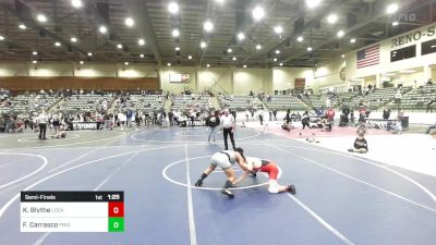 137 lbs Semifinal - Kade Blythe, Lockwood WC vs Frankie Carrasco, Pride Wrestling