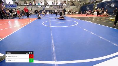 64 lbs Quarterfinal - Kaige Leavitt, Panther Youth Wrestling-CPR vs Uzziah Clark, Oklahoma