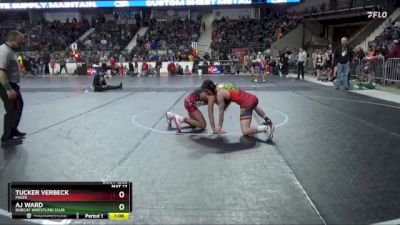 120 lbs Semifinal - Tucker Verbeck, Maize vs Aj Ward, Bobcat Wrestling Club