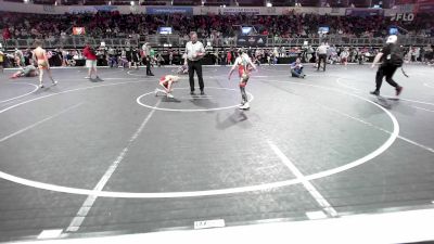 60 lbs Consi Of 8 #2 - Kamdynn Parker, East Kansas Eagles vs Ryder Combes, Trailhands