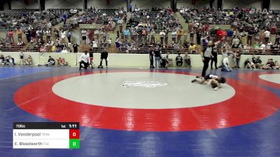 70 lbs Quarterfinal - Immanuel Vanderpool, Teknique Wrestling vs Elijah Bloodworth, The Storm Wrestling Center