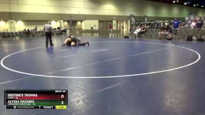 Round 7 (8 Team) - Destine`E Thomas, CLAW vs Alyssa Nazario, Hernando Wrestling