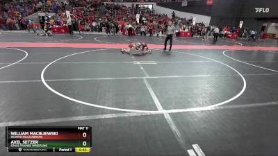 81 lbs Quarterfinal - Axel Setzer, Crass Trained Wrestling vs William Maciejewski, Oconto Falls/Abrams