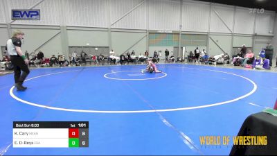 55 lbs Semifinal - Kynlee Cary, Mean Girls vs Ezrianna Iniba Delos-Reys, Eastside Assassins