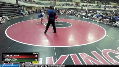 220 lbs Round 3 (4 Team) - Luke Jacobson, New Prague vs Aaron Lepak, LaCrosse Aquinas