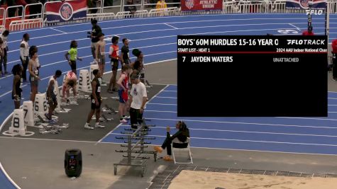 Youth Boys' 60m Hurdles, Prelims 1 - Age 15-16