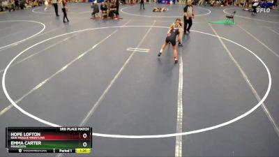 3rd Place Match - Emma Carter, Minnesota vs Hope Lofton, New Prague Wrestling