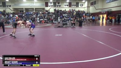 Junior-5 lbs Round 2 - Brody Baker, Champions Wrestling Club vs Jax Miller, Delaware County Wrestling Club