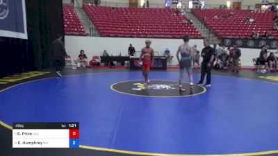 45 kg Cons 8 #2 - Shawn Price, California vs Ethan Humphrey, Big Game Wrestling Club