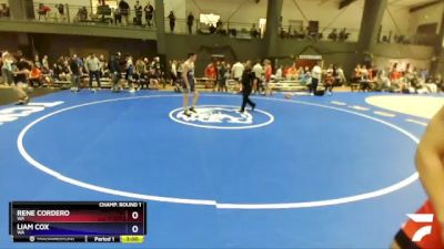 175 lbs Champ. Round 1 - Rene Cordero, WA vs Liam Cox, WA