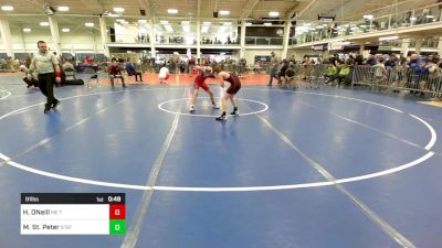 91 lbs Consi Of 16 #2 - Hunter ONeill, ME Trappers WC vs Mason St. Peter, Stateline WC