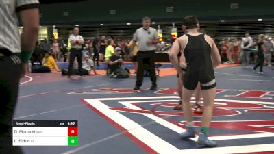 113 lbs Semifinal - Domenic Munaretto, IL vs Landon Sidun, PA