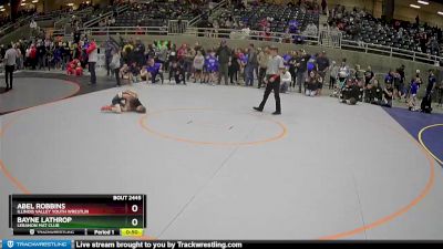 63 lbs Cons. Round 6 - Bayne Lathrop, Lebanon Mat Club vs Abel Robbins, Illinois Valley Youth Wrestlin