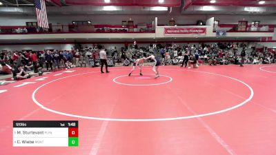 120 lbs Quarterfinal - Max Sturtevant, Plymouth North vs Cooper Wiebe, Montachusett