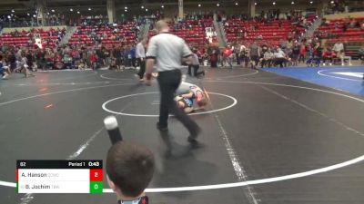 82 lbs Quarterfinal - Briar Jochim, The Best Wrestler vs Aaron Hanson, Clay County Wrestling Club